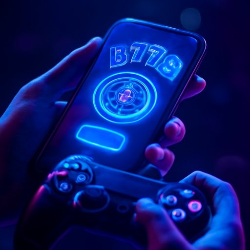 casino game dashboard on smartphone in hand